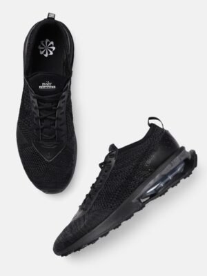 Nike Men Black Air Max Flyknit Racer Sneakers