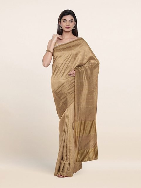 Unnati Silks Handloom Sarees : Buy Unnati Silks Multi-Color Pure Handloom  Block Printed Tussar Jute Saree with Unstitched Blouse Online | Nykaa  Fashion