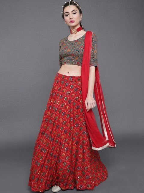 grey saree with red blouse – Page 36 – Joshindia