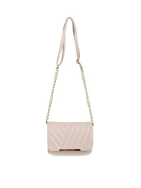 ROSS BROWN Structured Sling Bag With Quilted