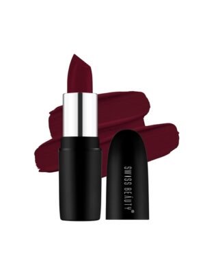 SWISS BEAUTY Pure Matte Lipstick 3.8 gm - Red Wine 224