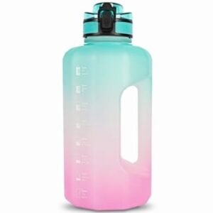 Gradient color graduated water bottle