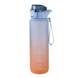 Gradient color graduated water bottle