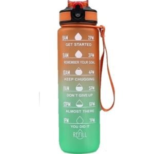 Gradient color graduated water bottle