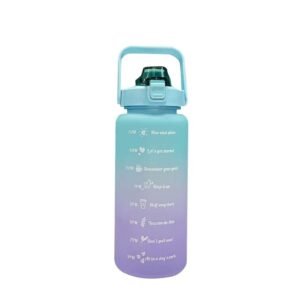 Gradient color graduated water bottle