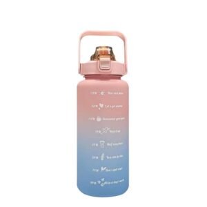 Gradient color graduated water bottle