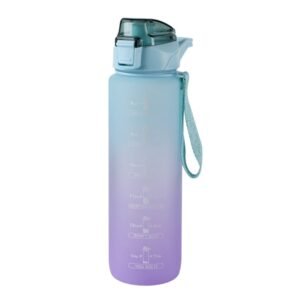 Gradient color graduated water bottle