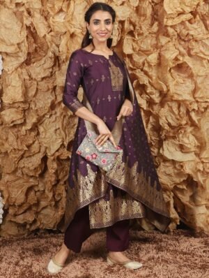 new art silk emrodery kurti for women