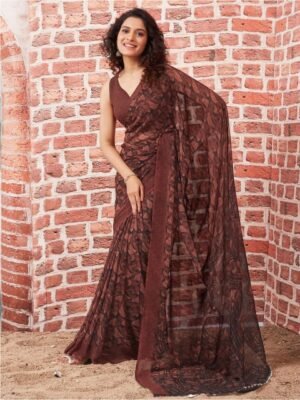 KALINI Geometric Printed Saree