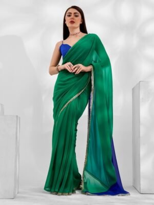 Kalista Gotta Patti Embellished Pure Georgette Saree