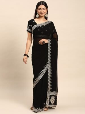 kasee Embroidered Border Saree