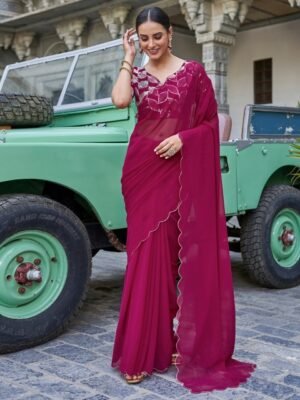 Mitera Pure Georgette Saree