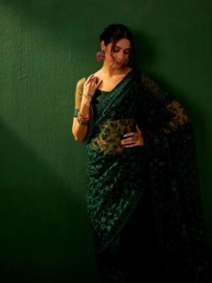 Sangria Embroidered Saree