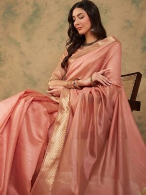 Sangria Organza Zari Kanjeevaram Saree