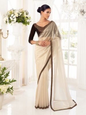 Soch Embellished Border Net Saree