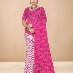 Anouk Rustic Bandhani Poly Georgette Bandhani Saree