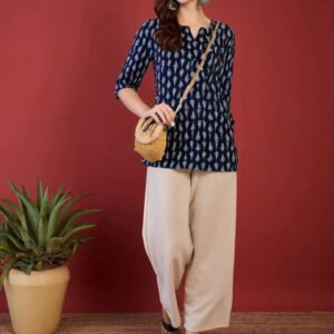 Anouk Rustic Floral Printed V-Neck Kurti