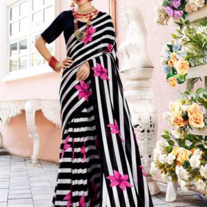 Anouk Rustic Striped Saree