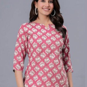 Anouk Rustic Women Floral Printed Round Neck Kurti