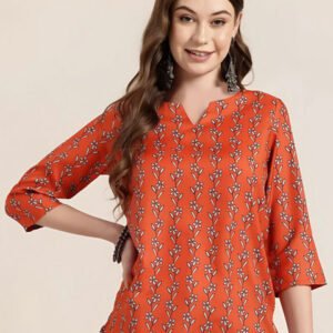 Anouk Rustic Women Floral Printed Round Neck Tunic