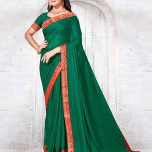 Anouk Rustic Woven Design Border Zari Saree