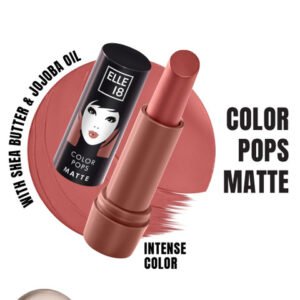 Buy ELLE 18 Color Pops Matte Moisturising Lipstick With Shea Butter Brown Roast - - Personal Care for Women