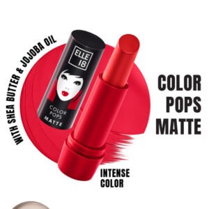 ELLE 18 Color Pop Moisturising Matte Lip Color With Jojoba Oil 4.3g - R31 Crazy Red