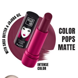 ELLE 18 Color Pop Moisturising Matte Lip Color With Jojoba Oil 4.3g - W11 Cherry Wine