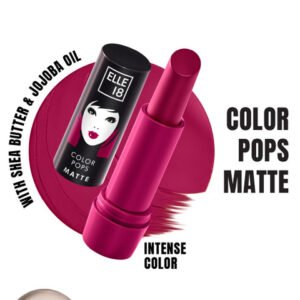 ELLE 18 Color Pop Moisturising Matte Lip Color With Jojoba Oil 4.3g - W14 Berry Tea