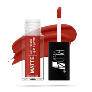 RED 4 Non Transfer Matte Liquid Lipstick - 4 g - Blood Red - 104